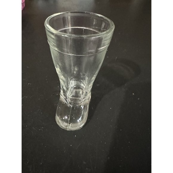 MOD DEP Glass Boot Toothpick Holder Bar Shot Vintage Italy Vase Clear - Picture 2 of 7